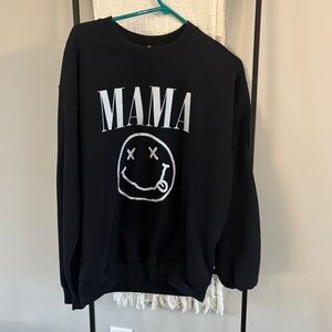 Gildan Black Sweatshirt with White Graphic